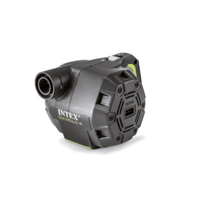 Intex 66642 - Pompa Elettrica Quick-Fill a Batterie Ricaricabili, Plastica, Grigio