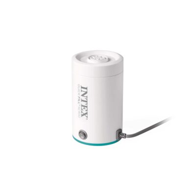 Intex 66646 - Pompa elettrica QuickFill AC400 per Gonfiaggio e Sgonfiaggio, Plastica, Bianco