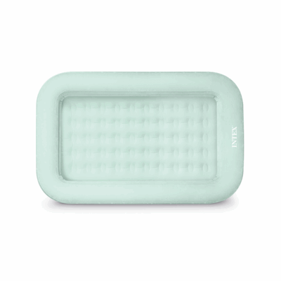 Intex 66810NP - Materasso Gonfiabile Lettino Baby, Casa e Viaggio, PVC, Multicolore, 107x168x25 cm