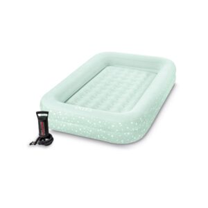Intex 66810NP - Materasso Gonfiabile Lettino Baby, Casa e Viaggio, PVC, Multicolore, 107x168x25 cm
