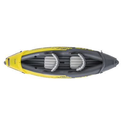 Intex 68307NP - Canoa Gonfiabile Explorer K2, 2 posti, con Accessori, PVC, Giallo, 312x91x51 cm