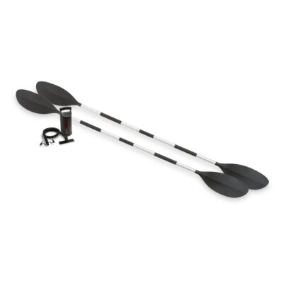Intex 68307NP - Canoa Gonfiabile Explorer K2, 2 posti, con Accessori, PVC, Giallo, 312x91x51 cm