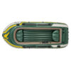 Intex 68351NP - Canotto Gonfiabile Seahawk 4, 4 posti, con Accessori, PVC, Multicolore, 351x145x48 cm