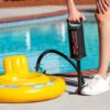 Intex 68614 - Pompa Manuale Double Quick II Media, Plastica, Nero, 36 cm