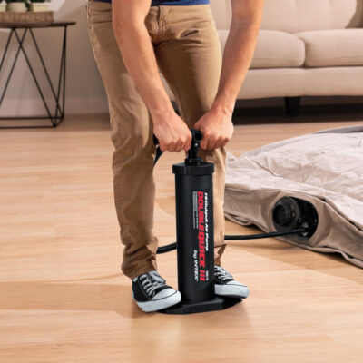 Intex 68615 - Pompa Manuale Double Quick Grande, Plastica, Nero, 45 cm