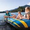 Intex 68370NP - Canotto Gonfiabile Challenger 3, 3 posti, con Accessori, PVC, Blu, 295x137x43 cm