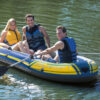 Intex 68370NP - Canotto Gonfiabile Challenger 3, 3 posti, con Accessori, PVC, Blu, 295x137x43 cm
