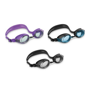 Intex 55691 - Occhialini Racing Assortiti, 1 pezzo, Latex Free, Multicolore, 8 Anni